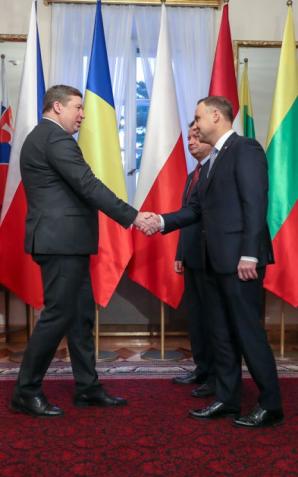 Prezydent przyjął ministrów obrony państw Bukaresztańskiej Dziewiątki