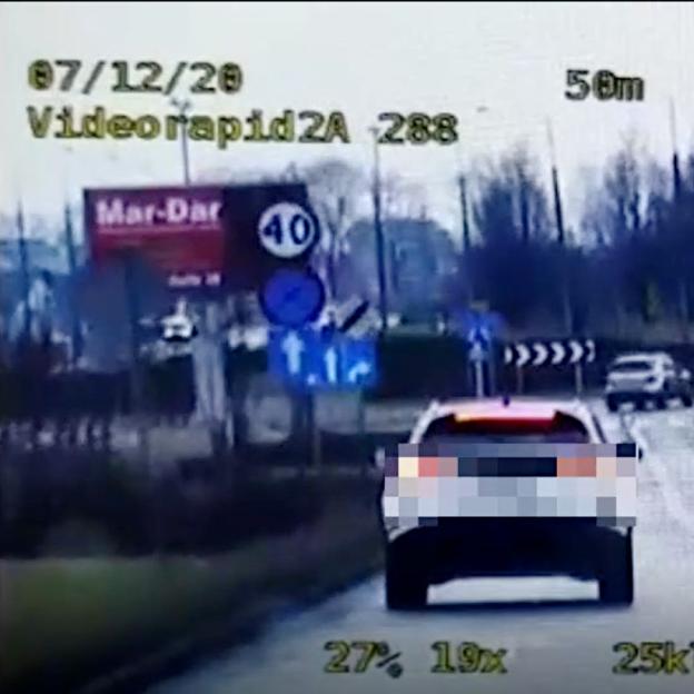 [VIDEO] Przekroczył prędkość o 80 km/h